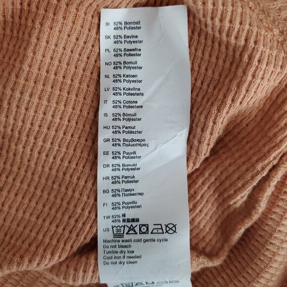 BillaBong Any Day Long Sleeve Henley Waffle Knit Top - Picture 9 of 13